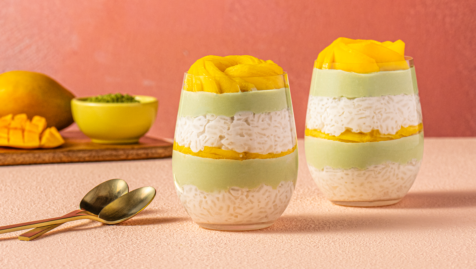 Mango Matcha Tiramisu with Sticky Rice | Success® Rice